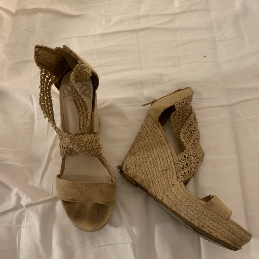 Fergalicious Brand Wedge Sandals.